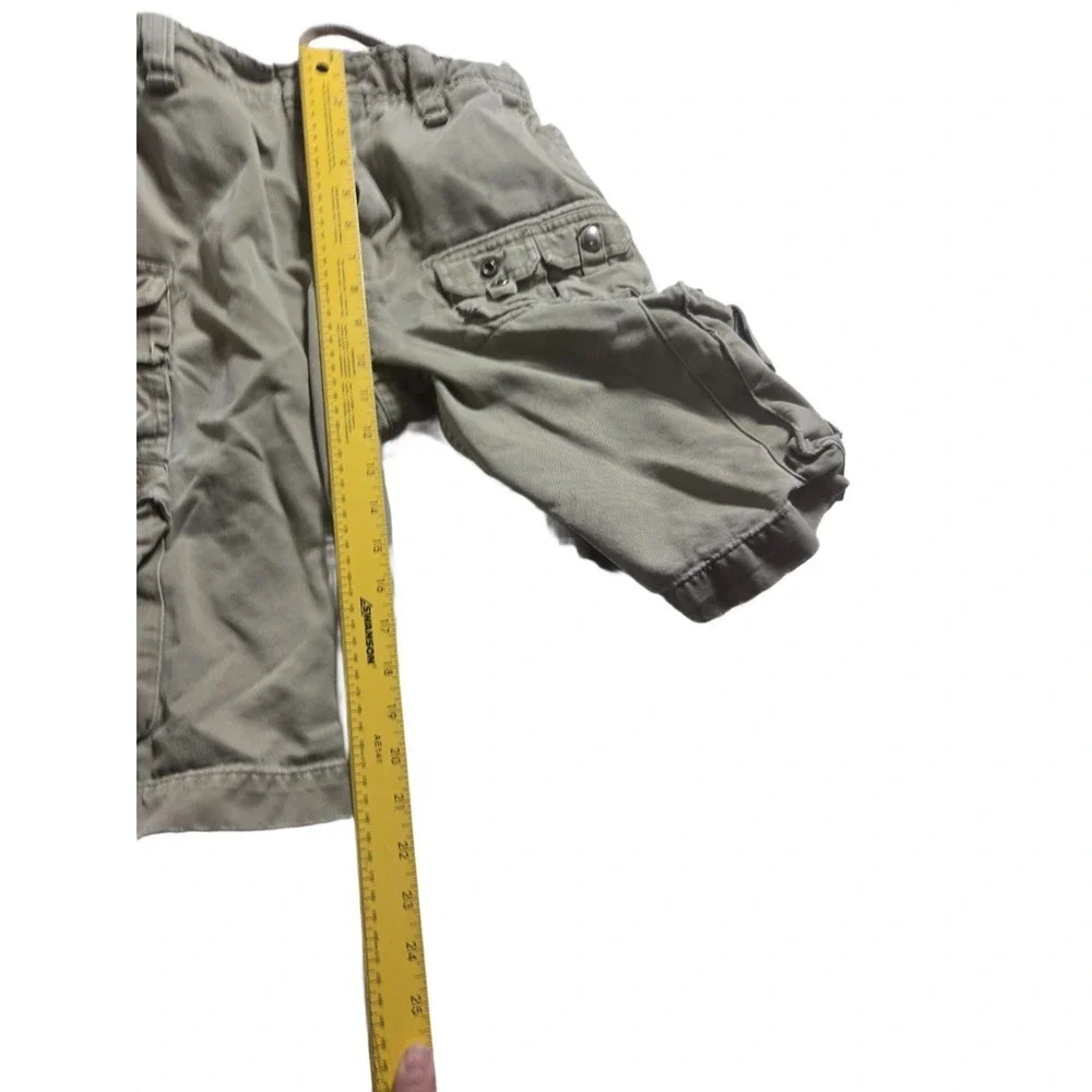Polo Ralph Lauren Men's Cargo Shorts Olive Gray Utility Multi Pocket Casual 34